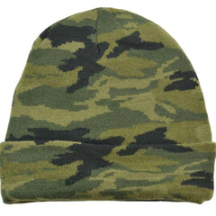 Aeropostale Ribbed Cuffed Camouflage Knit Watch Cap Toque Style Winter Hat