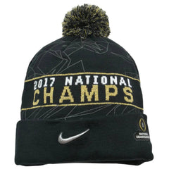 Alabama Crimson Tide NCAA National Champs Knit Beanie Winter w/ Removable Pom