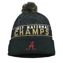 Alabama Crimson Tide NCAA National Champs Knit Beanie Winter w/ Removable Pom