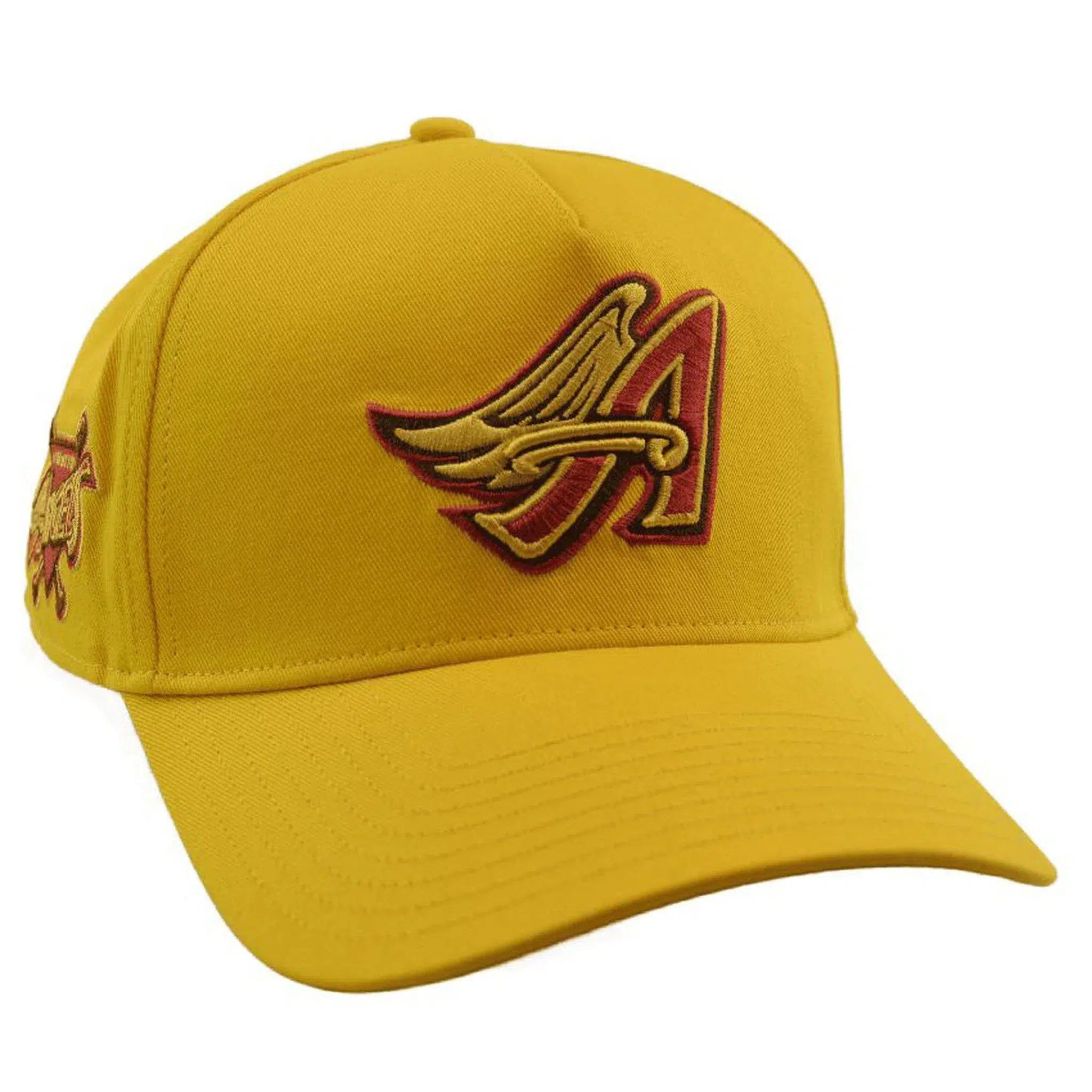 Anaheim Angels MLB Yellow MVP Throwback Logo Adjustable Baseball Hat