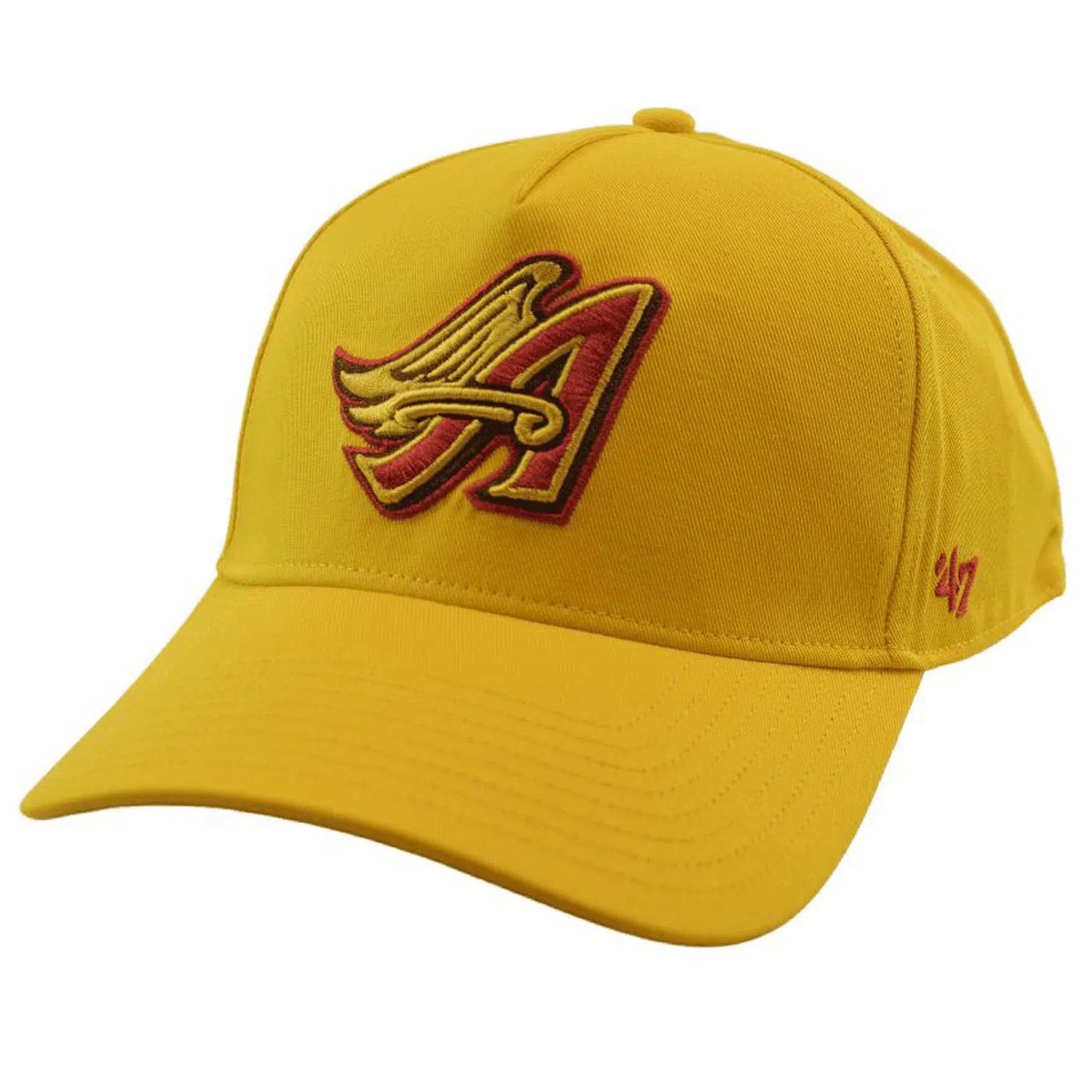 Anaheim Angels MLB Yellow MVP Throwback Logo Adjustable Baseball Hat