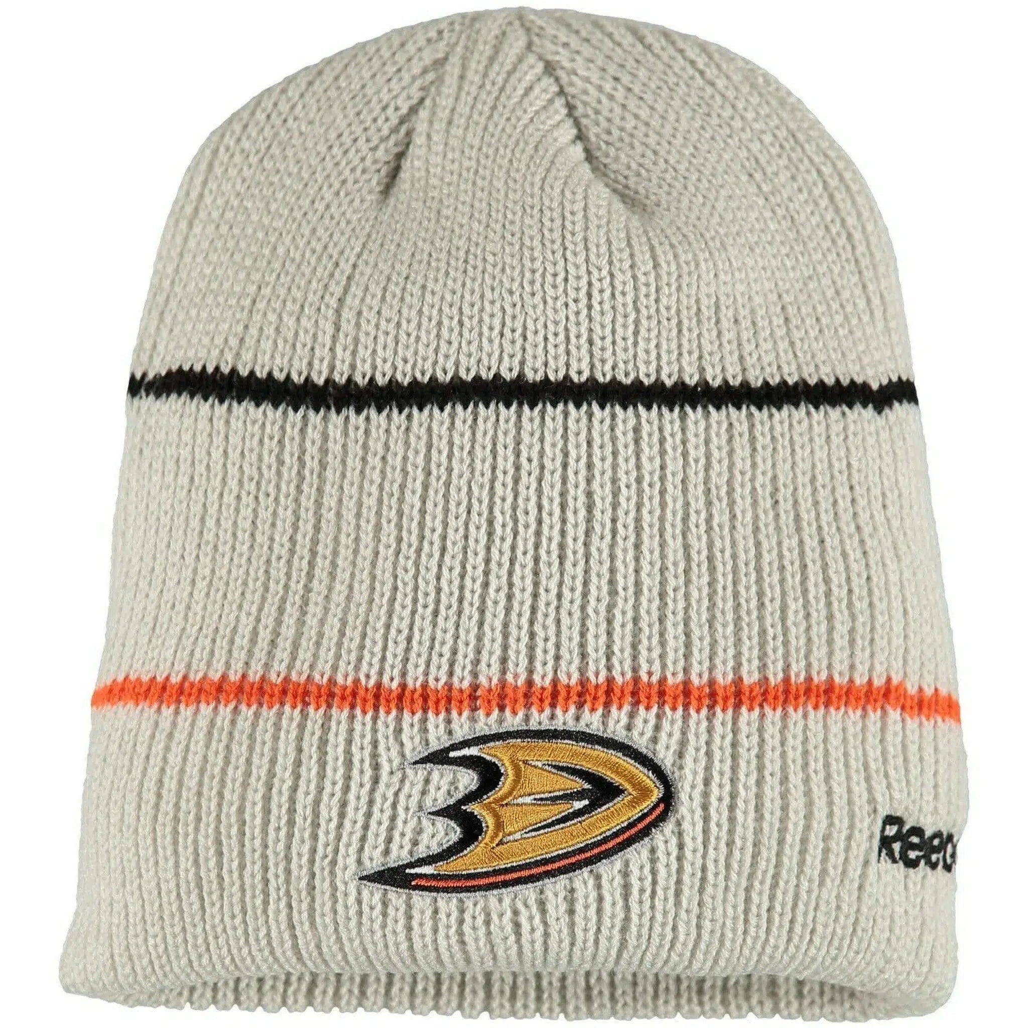 Anaheim Ducks Reebok NHL Travel & Training Ribbed Knit Beanie Winter Hat