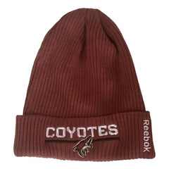 Arizona Coyotes Reebok NHL Hockey Ribbed Knit Cuffed Beanie Winter Hat Watch Cap