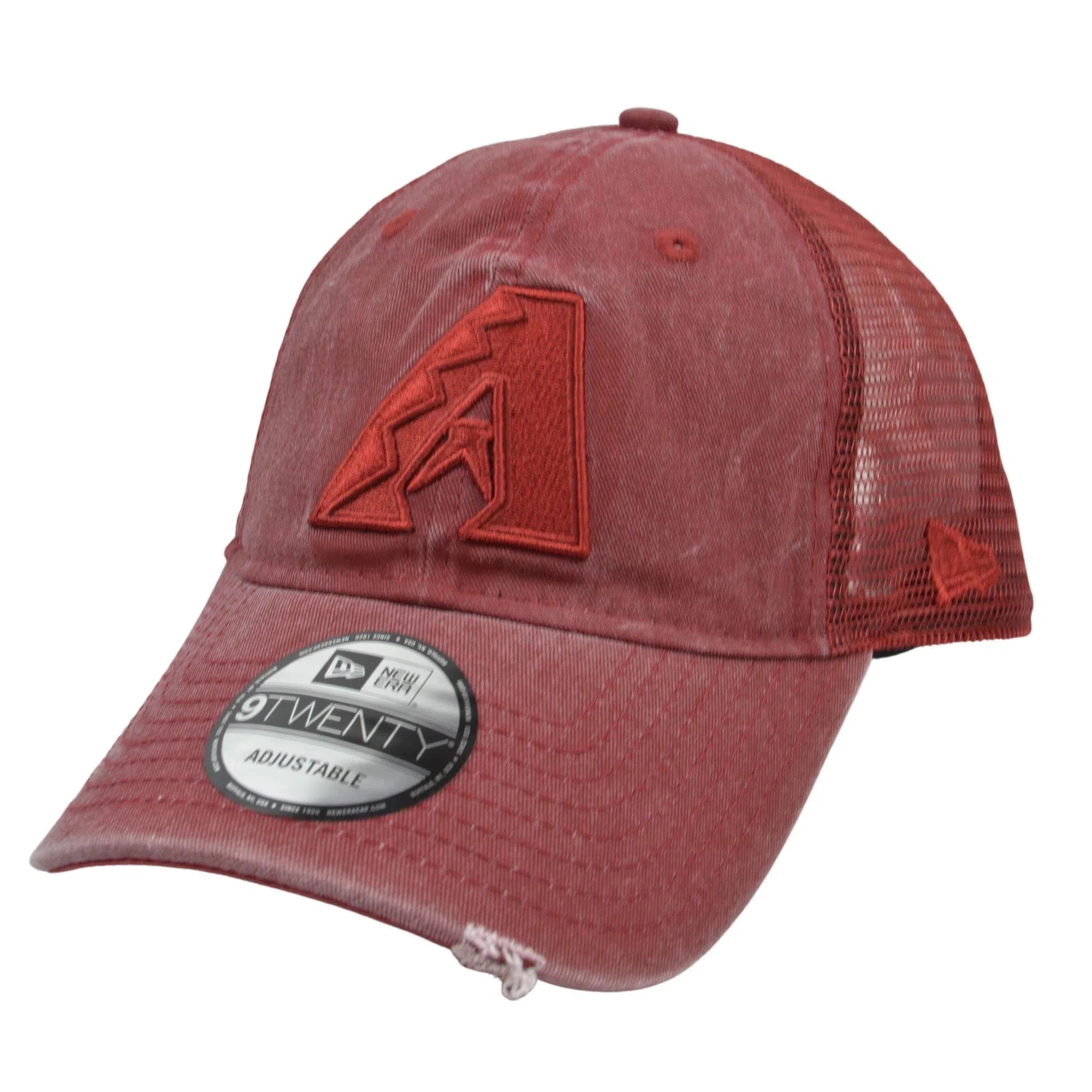 Arizona Diamondbacks New Era 9TWENTY Relaxed MLB Tonal Washed Red Adjustable Hat Baseball Hat