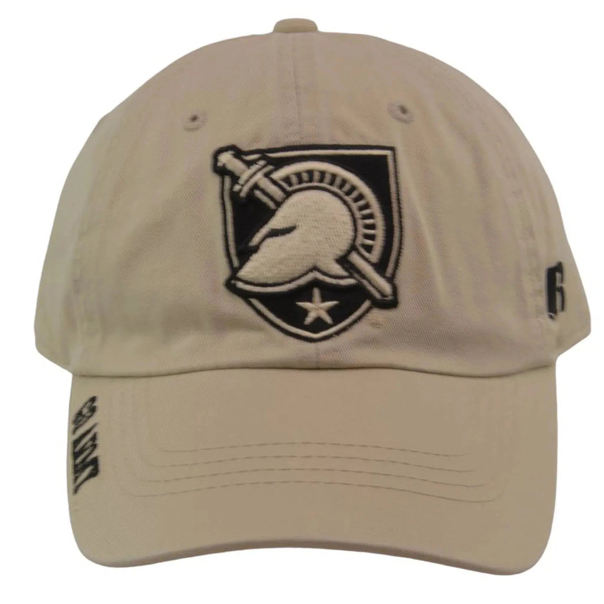 Army Black Knights NCAA Khaki Team Logo Adjustable Dad Hat by Russell Athletic