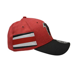 Atlanta Falcons New Era 39THIRTY Onfield NFL Team Logo Striped Red Football Hat