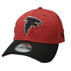 Atlanta Falcons New Era 39THIRTY Onfield NFL Team Logo Striped Red Football Hat