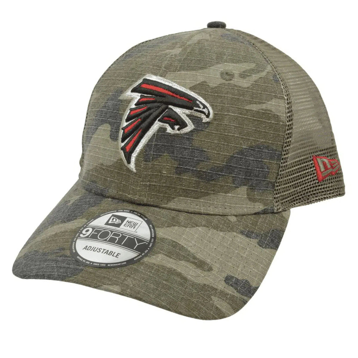 Atlanta Falcons New Era 9FORTY NFL Ripstop Woodland Camo Meshback Hat