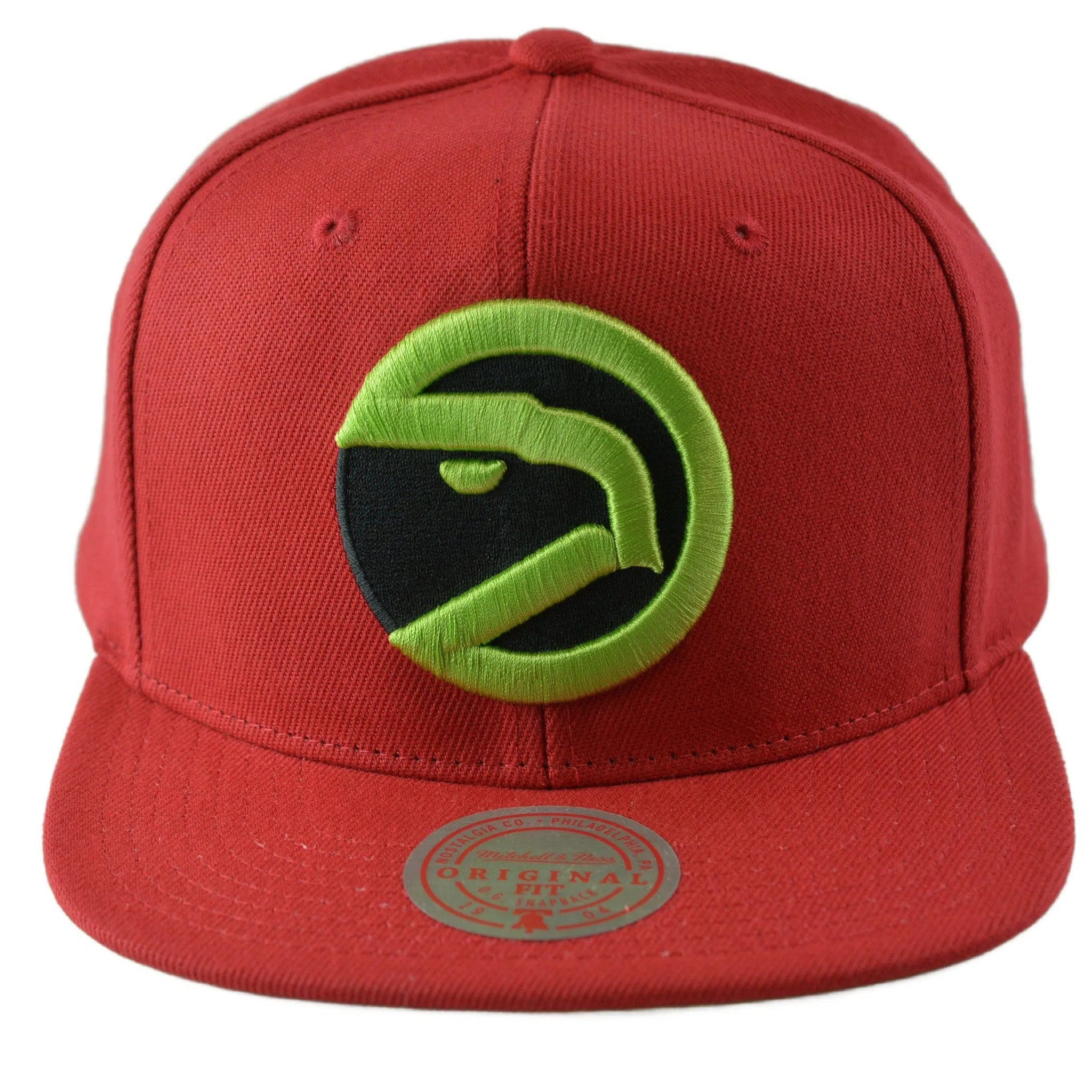 Atlanta Hawks NBA Reverse Grinch Men's Basketball Snapback Cap Flat bill Hat by Mitchell & Ness