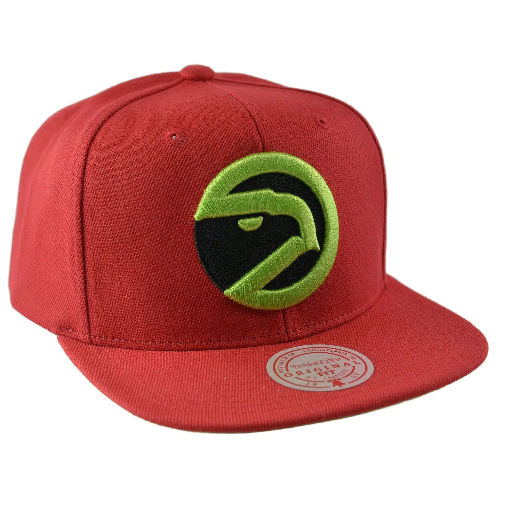 Atlanta Hawks NBA Reverse Grinch Men's Basketball Snapback Cap Flat bill Hat by Mitchell & Ness