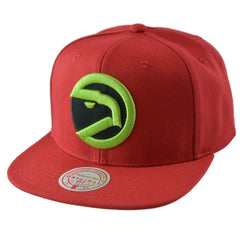 Atlanta Hawks NBA Reverse Grinch Men's Basketball Snapback Cap Flat bill Hat by Mitchell & Ness