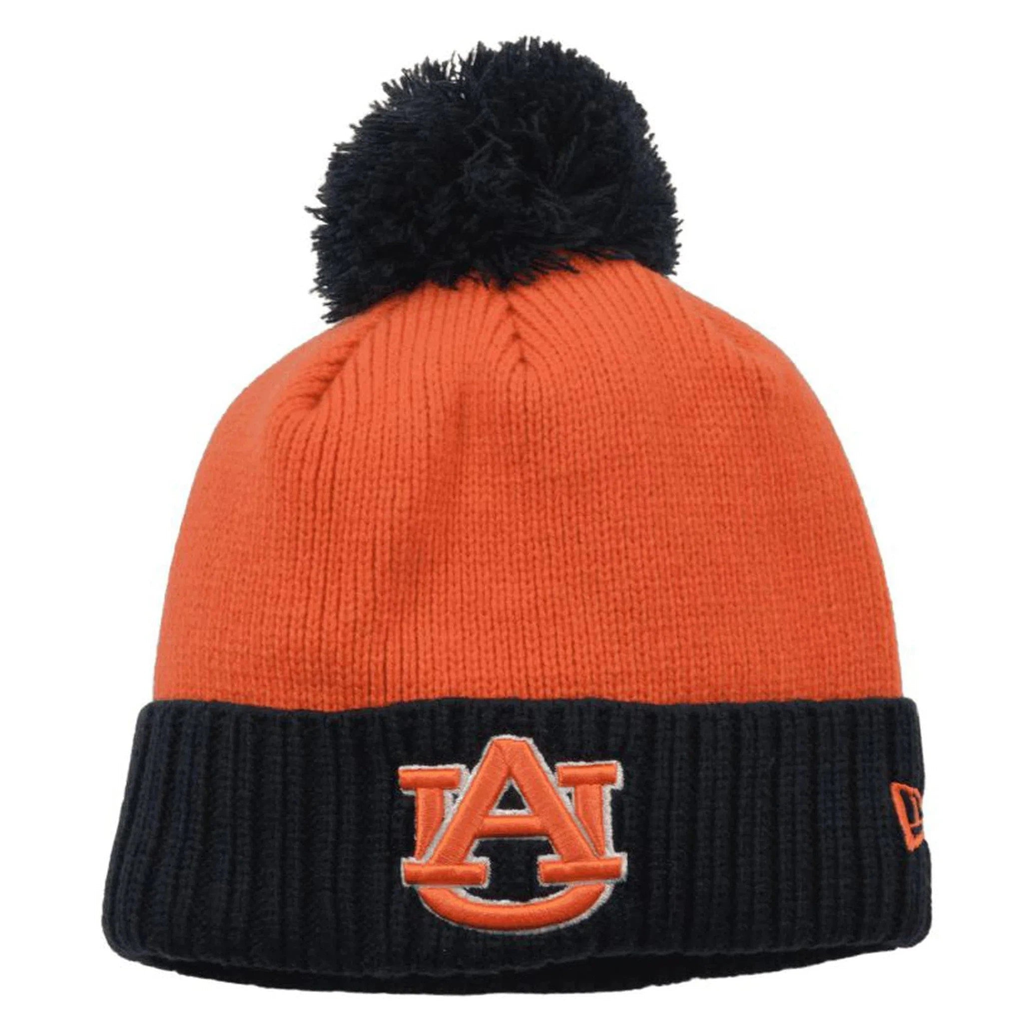 Auburn Tigers NCAA Color Chill Pom Pom Winter Knit Hat beanie by New Era