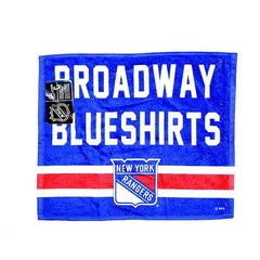 New York Rangers Broadway Blue Shirts 15"x18" NHL Rally Towel by WinCraft