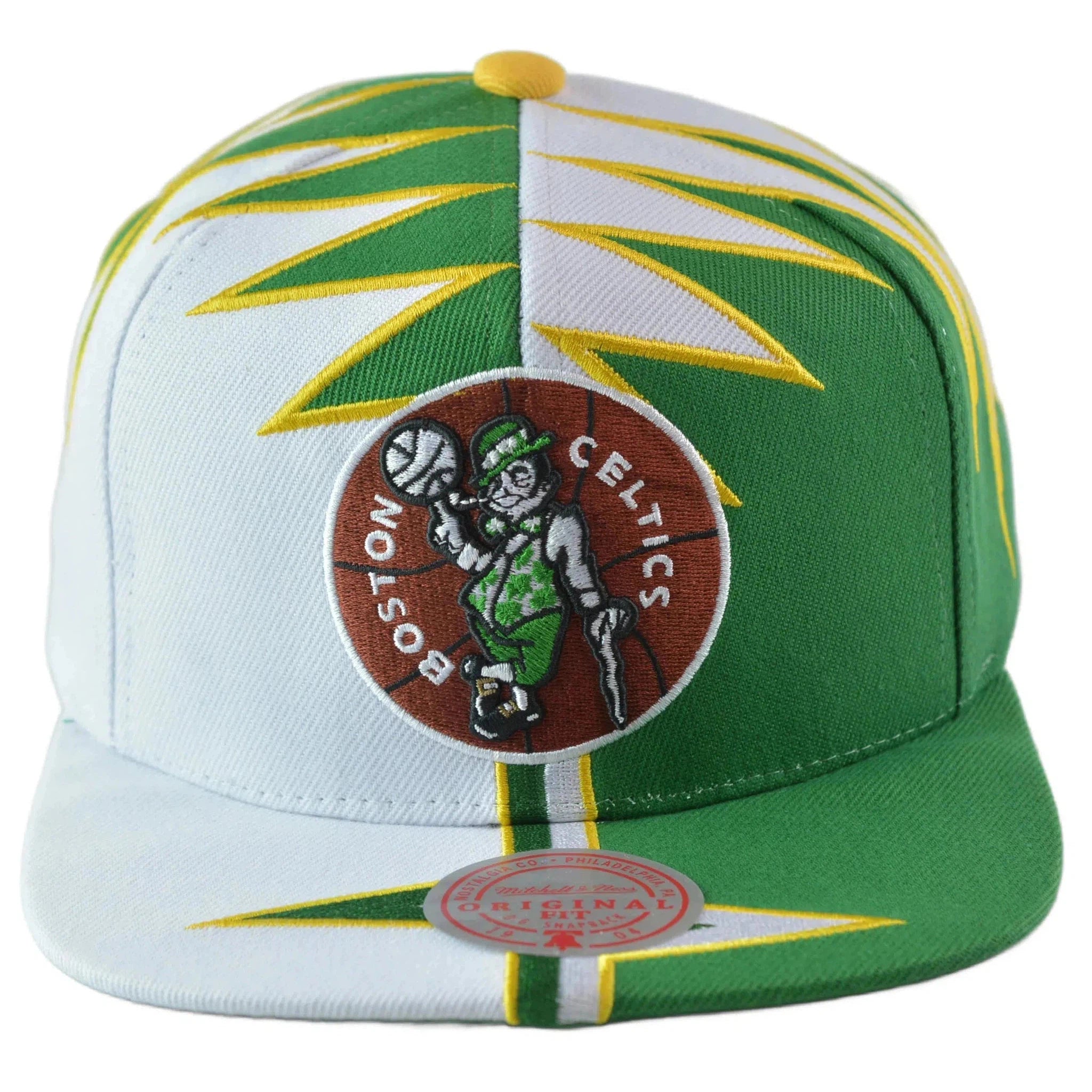 Boston Celtics NBA Shockwave Men's Snapback Hat by Mitchell & Ness