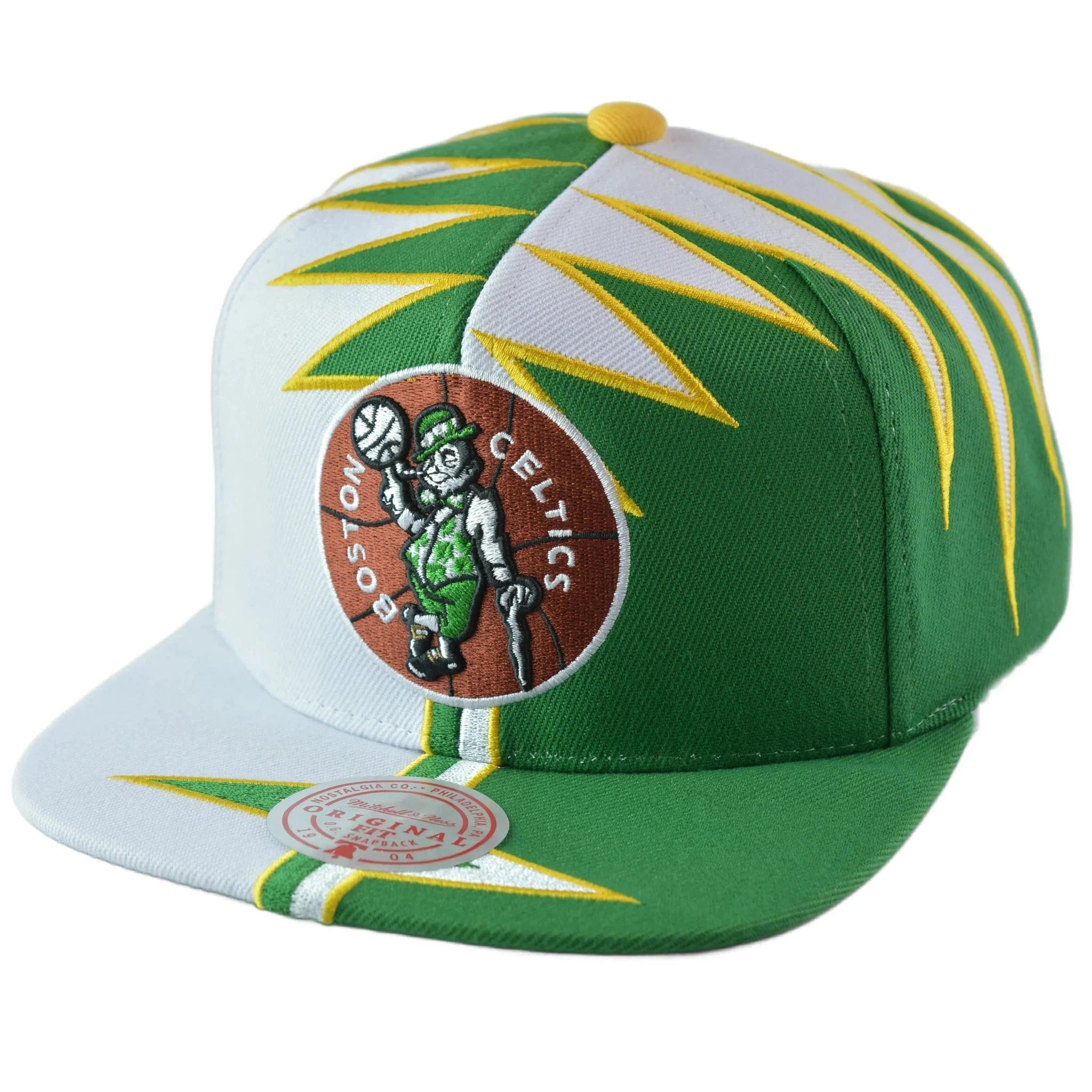 Boston Celtics NBA Shockwave Men's Snapback Hat by Mitchell & Ness