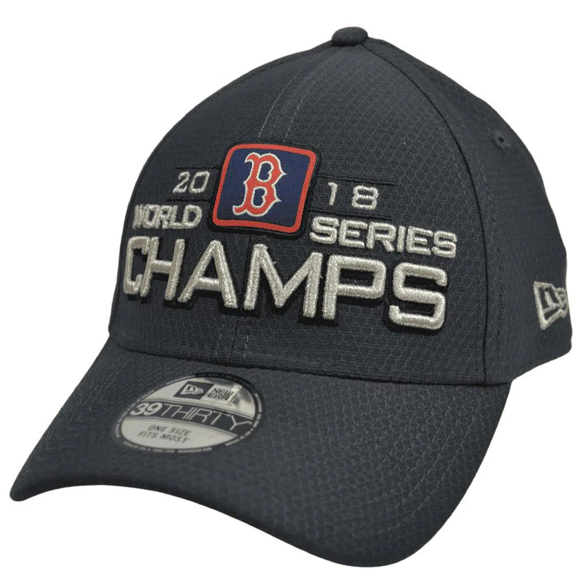 Boston Red Sox 39THIRTY Dark Gray World Series Champions MLB Baseball Hat