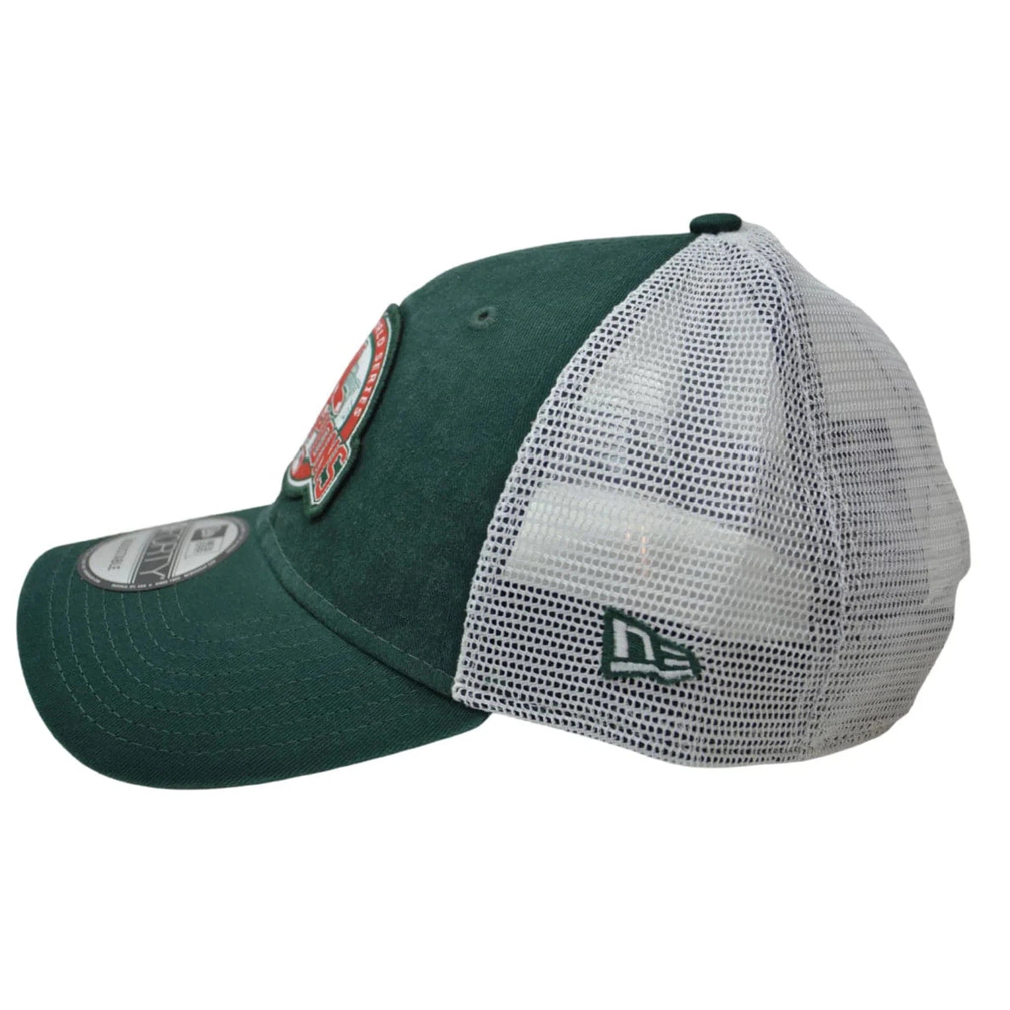 Boston Red Sox New Era 9FORTY 9x MLB World Series Champs Kelly Green Mesh Back Baseball Hat