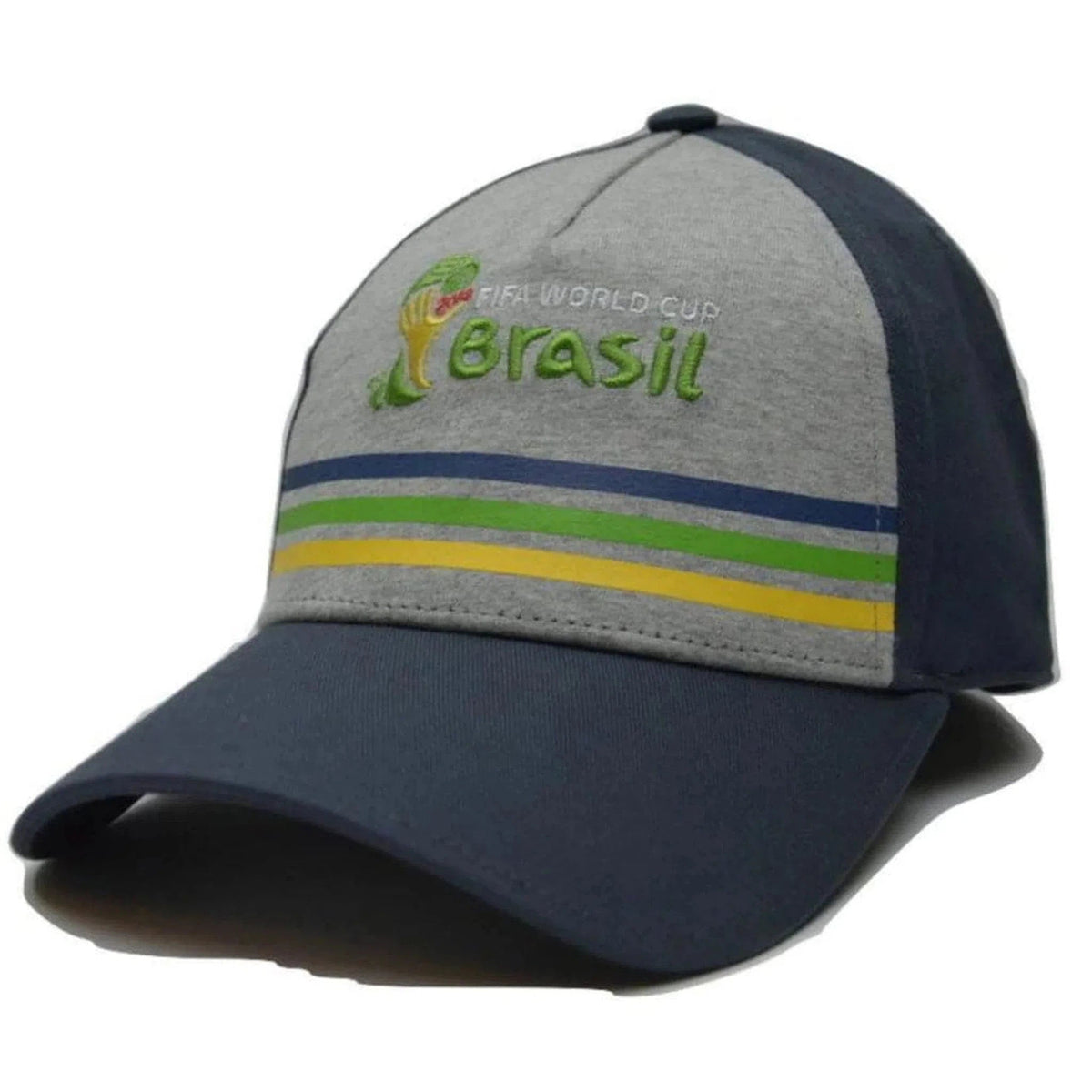 Brasil FIFA World Cup Charcoal Gray Adjustable Cap Brazil Soccer Hat