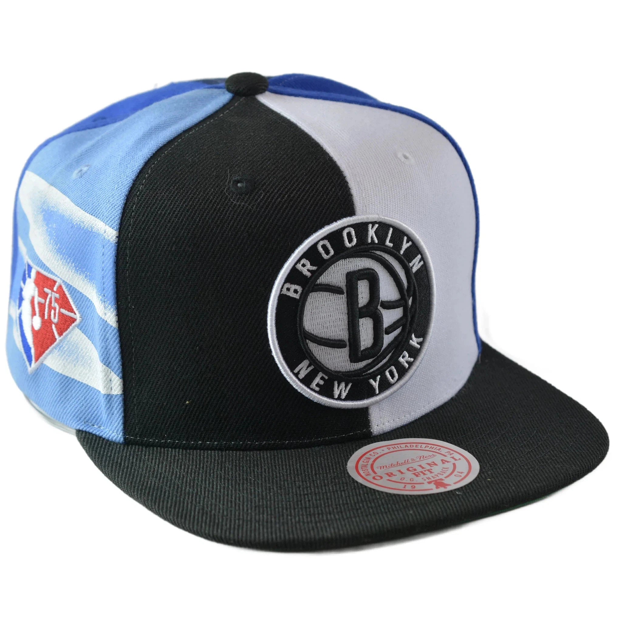 Brooklyn Nets What The? NBA 75th Anniversary Men's Snapback Hat by Mitchell & Ness