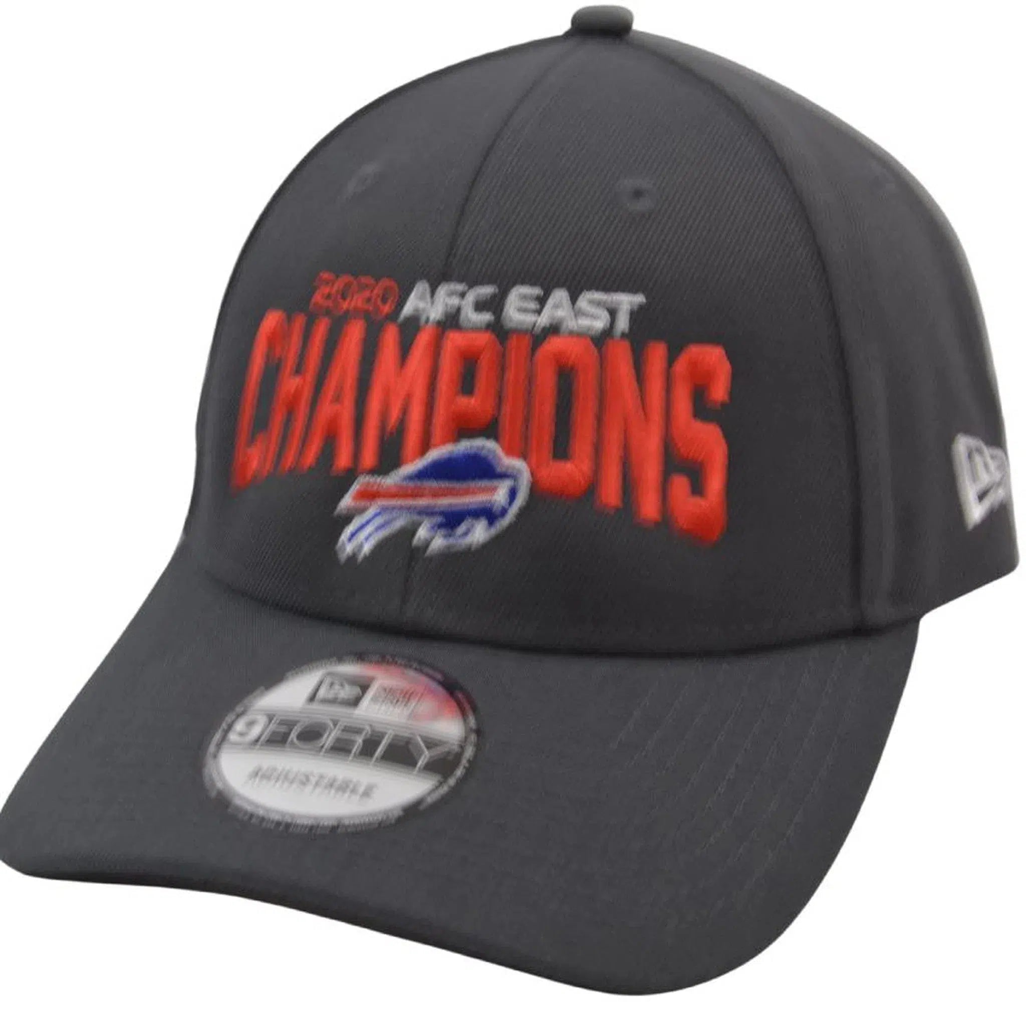 Buffalo Bills New Era 9FORTY AFC East NFL Champions Gray Adjustable Hat