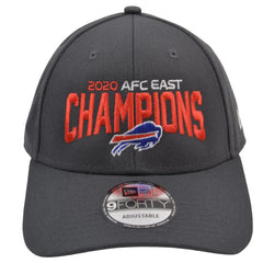 Buffalo Bills New Era 9FORTY AFC East NFL Champions Gray Adjustable Hat