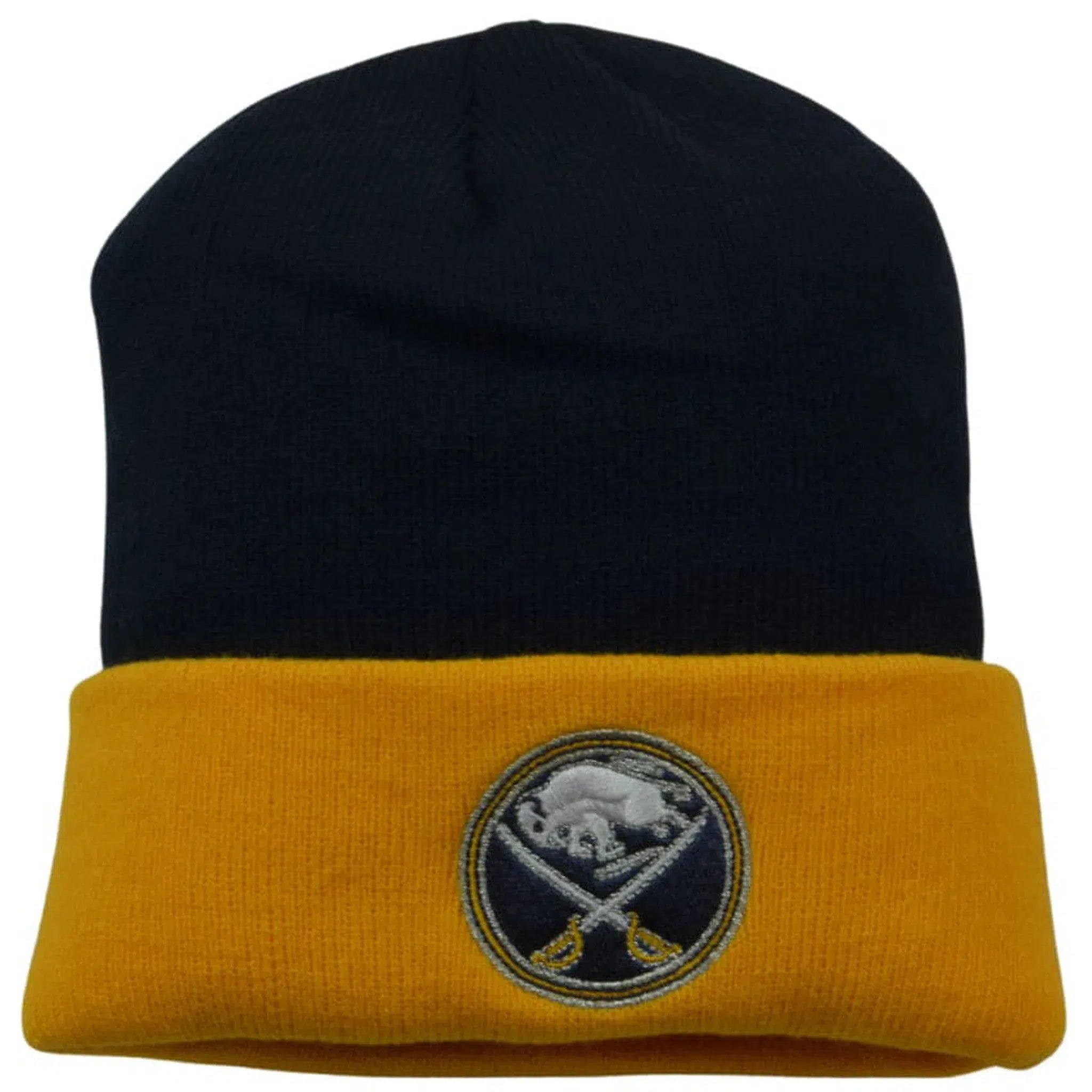 Buffalo Sabres NHL Team Logo Cuffed Knit Beanie Winter Watch Cap Hat by Adidas