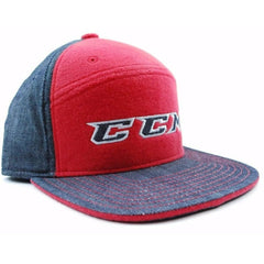 CCM Hockey Lifestyle Apparel Denim & Flannel Camper CCM Logo Hockey Cap