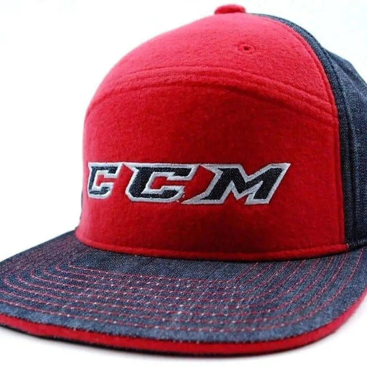 CCM Hockey Lifestyle Apparel Denim & Flannel Camper CCM Logo Hockey Cap