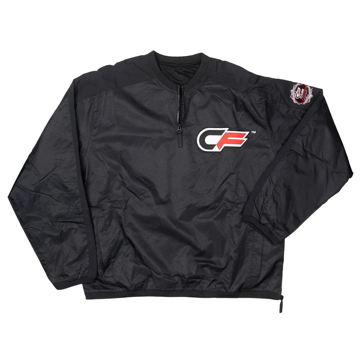 Cage Fighter MMA Black Nylon 3/4 Zip Golf Style Pullover Jacket