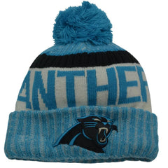 Carolina Panthers NFL Football Team Sport Knit Beanie Pom Pom Winter Hat