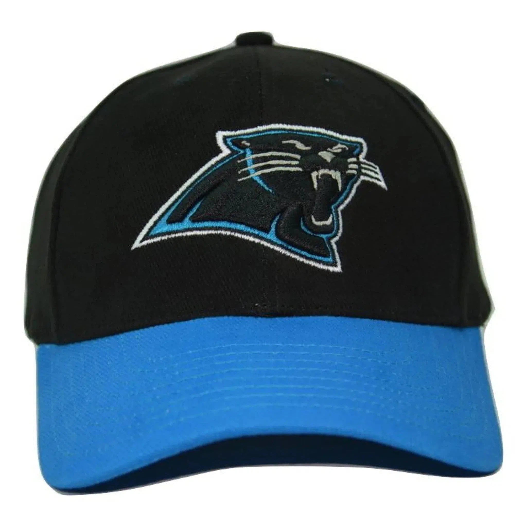 Carolina Panthers NFL Team Apparel 2 Tone Black & Teal Adjustable Football Cap