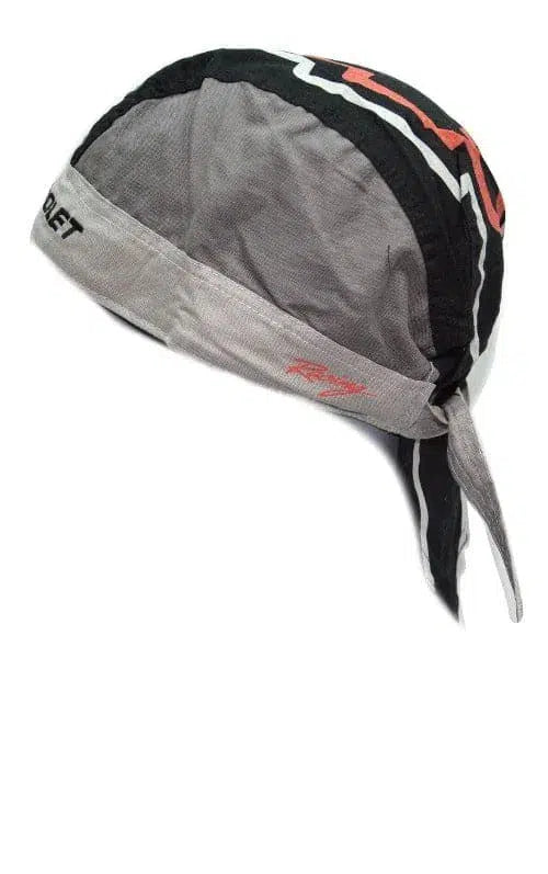 Chevrolet Chevy Bow tie Gray & Black Do - Rag Head wrap Skull Cap