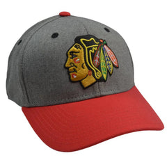 Chicago Blackhawks 181VZ NHL Hockey Red & Gray 2Tone Adjustable Hockey Hat