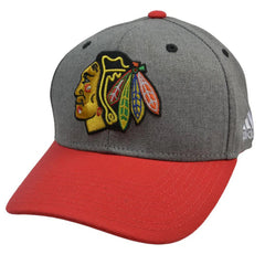 Chicago Blackhawks 181VZ NHL Hockey Red & Gray 2Tone Adjustable Hockey Hat