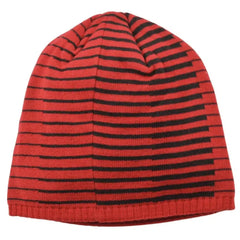 Chicago Blackhawks Adidas 043KZ NHL Black Striped Red Knit Hockey Beanie Winter Hat