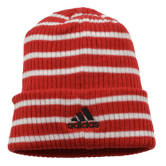 Chicago Blackhawks Adidas 11FYZ NHL Red & White Striped Knit Hockey Beanie Winter Hat