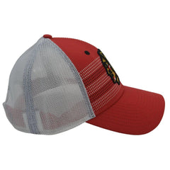 Chicago Blackhawks Iconic Grid NHL Logo Adjustable Trucker Hockey Hat