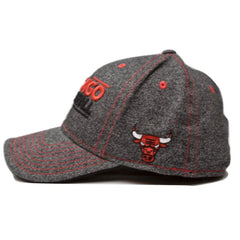 Chicago Bulls Adidas M168Z NBA Basketball Gray Team Flex Fit Hat - L/XL