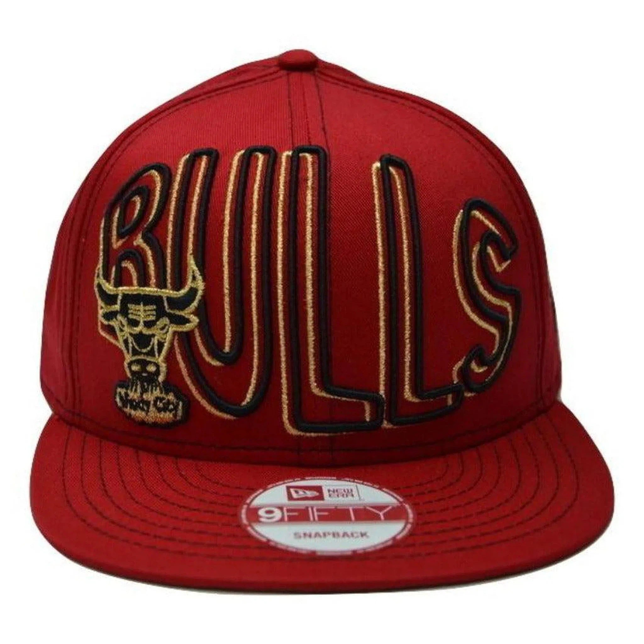 Chicago Bulls New Era 9FIFTY Double NBA Basketball Team Red Snapback Hat