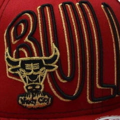 Chicago Bulls New Era 9FIFTY Double NBA Basketball Team Red Snapback Hat