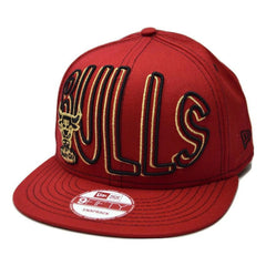 Chicago Bulls New Era 9FIFTY Double NBA Basketball Team Red Snapback Hat