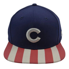 Chicago Cubs New Era 9FIFTY MLB Baseball Full Flagger Snapback Cap Flat Bill Hat