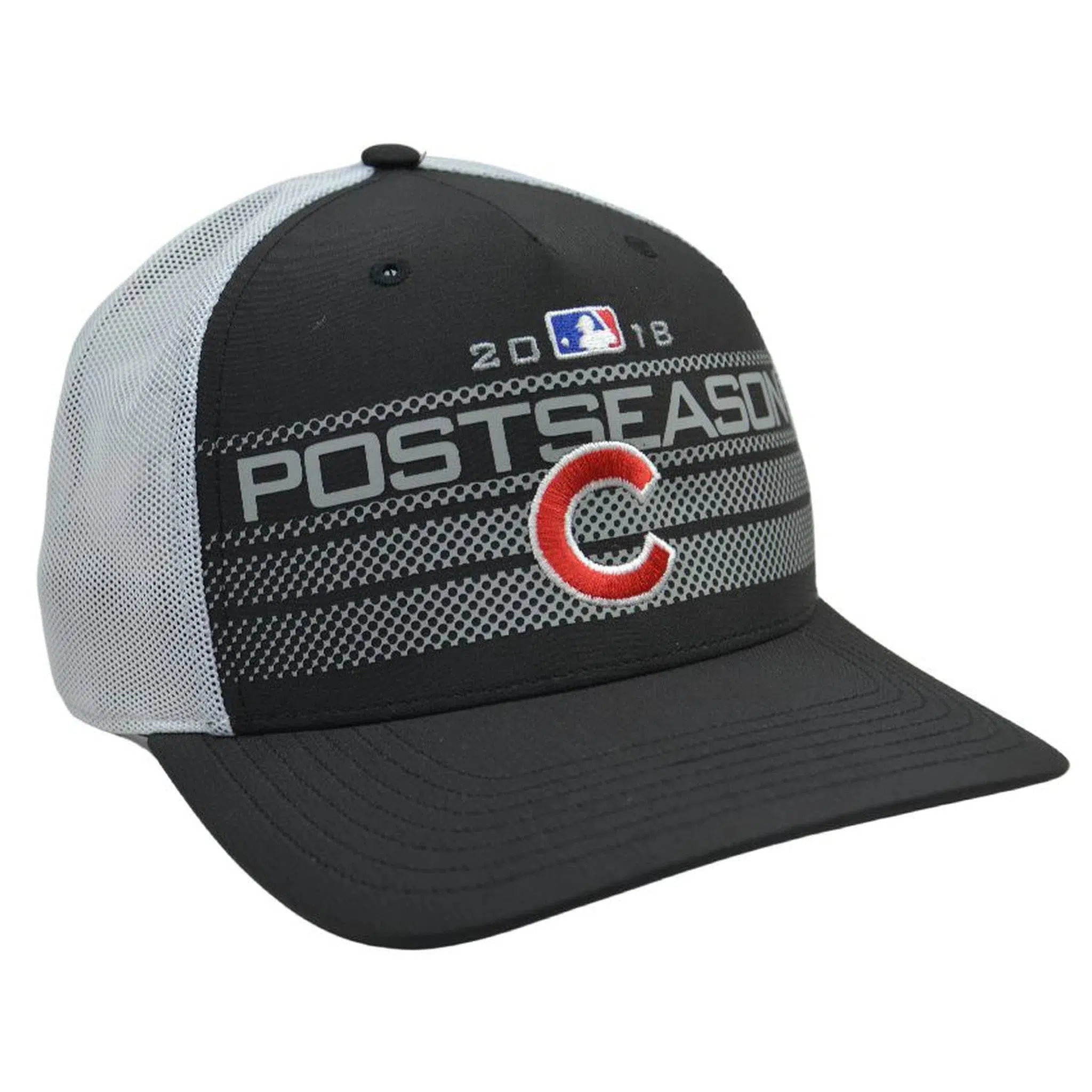 Chicago Cubs Postseason Adjustable Mesh Back MLB Baseball Hat