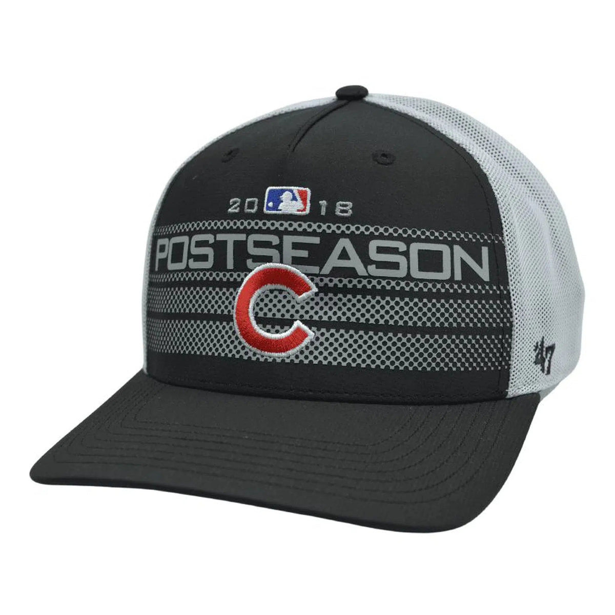 Chicago Cubs Postseason Adjustable Mesh Back MLB Baseball Hat