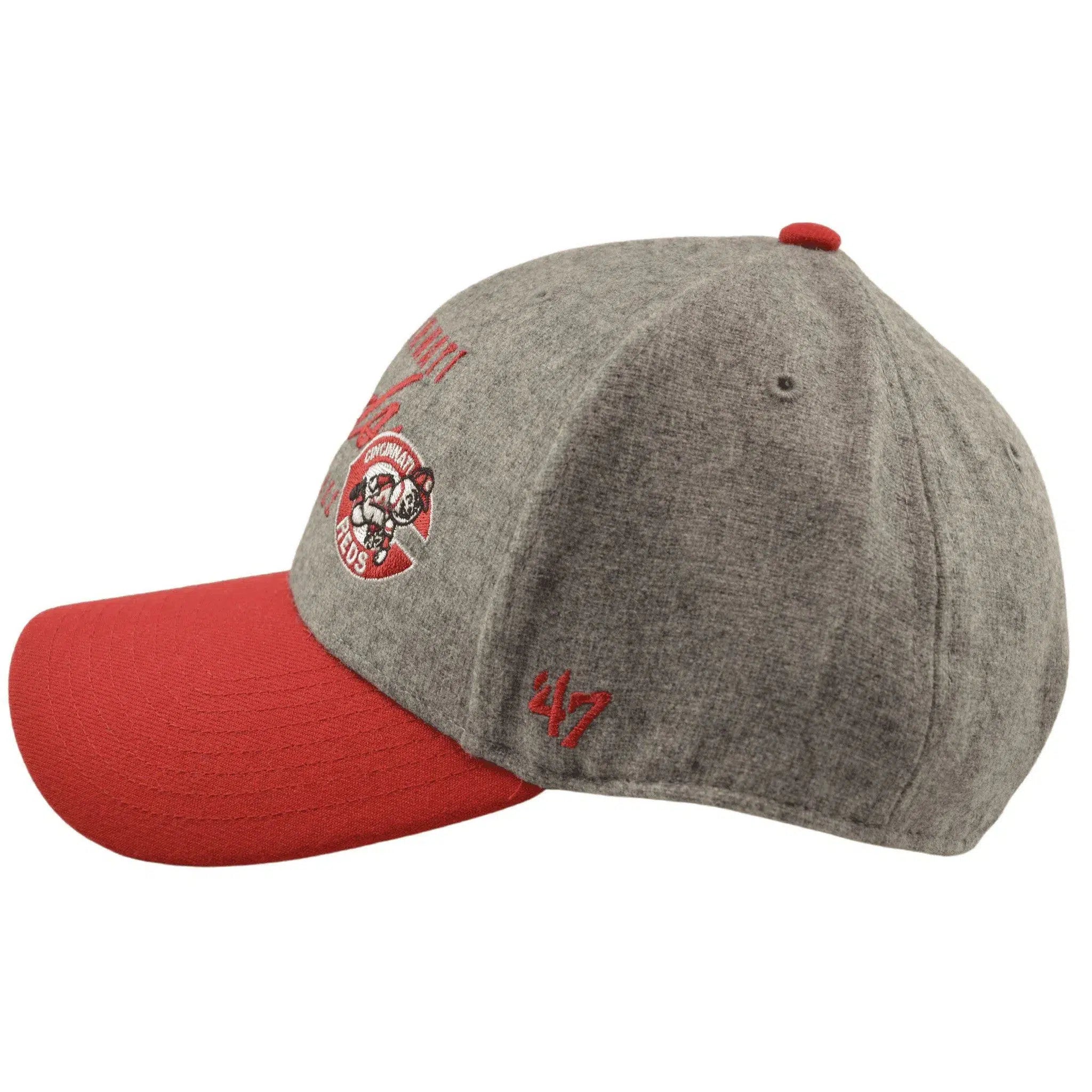 Cincinnati Reds MLB Cooperstown Gray Fenmore MVP Adjustable Hat