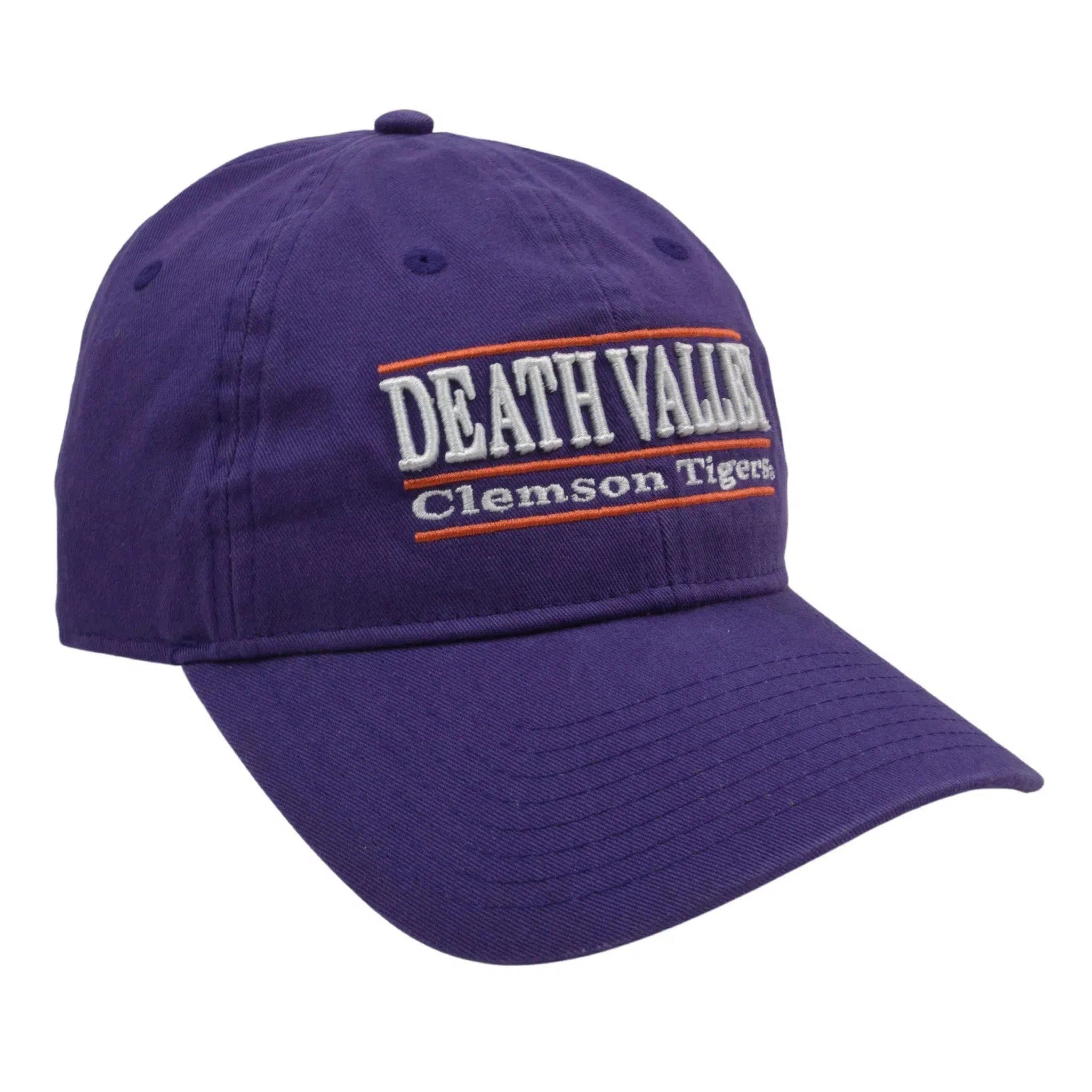 Clemson Tigers Death Valley The Game NCAA 3 Bar Team Name Logo Hat