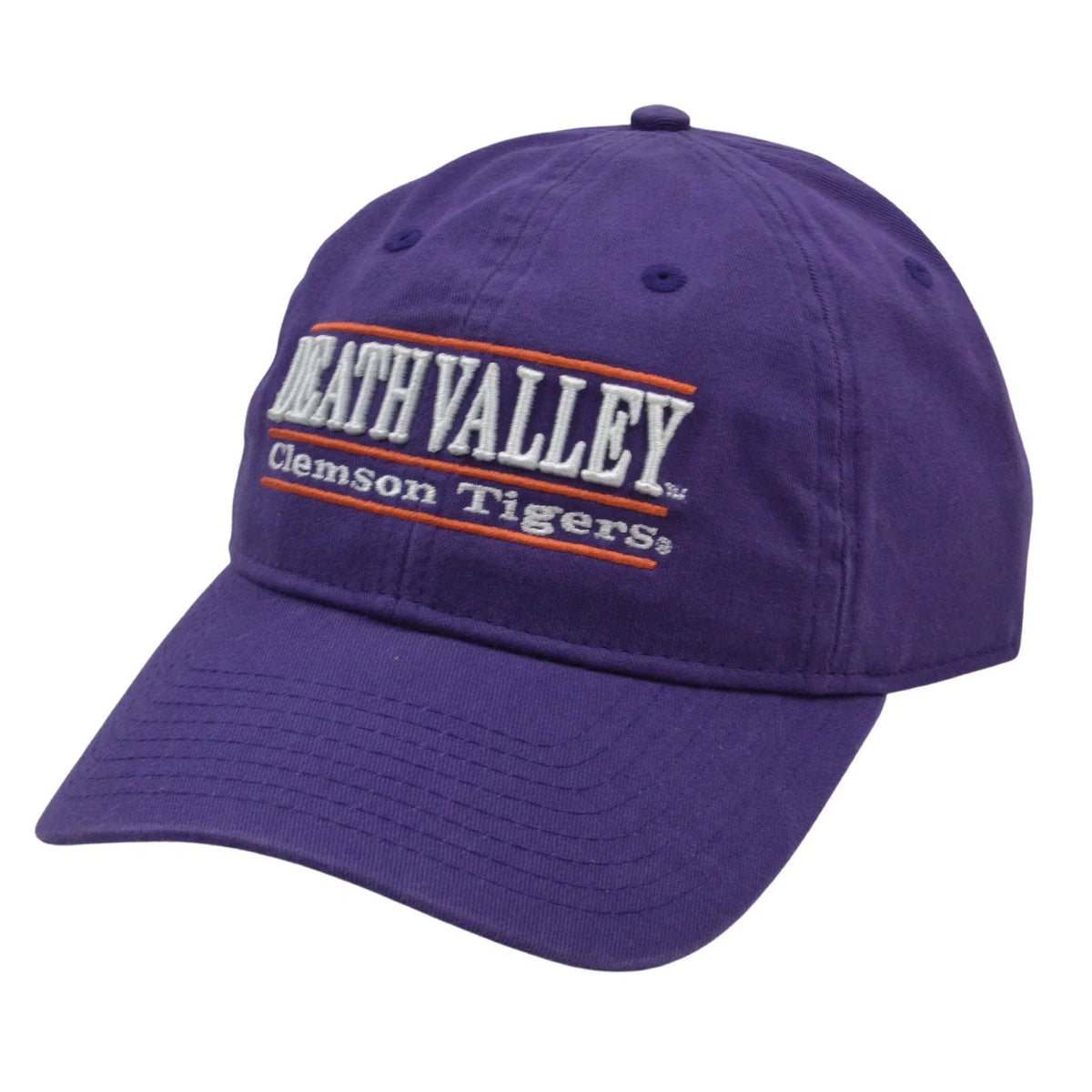 Clemson Tigers Death Valley The Game NCAA 3 Bar Team Name Logo Hat