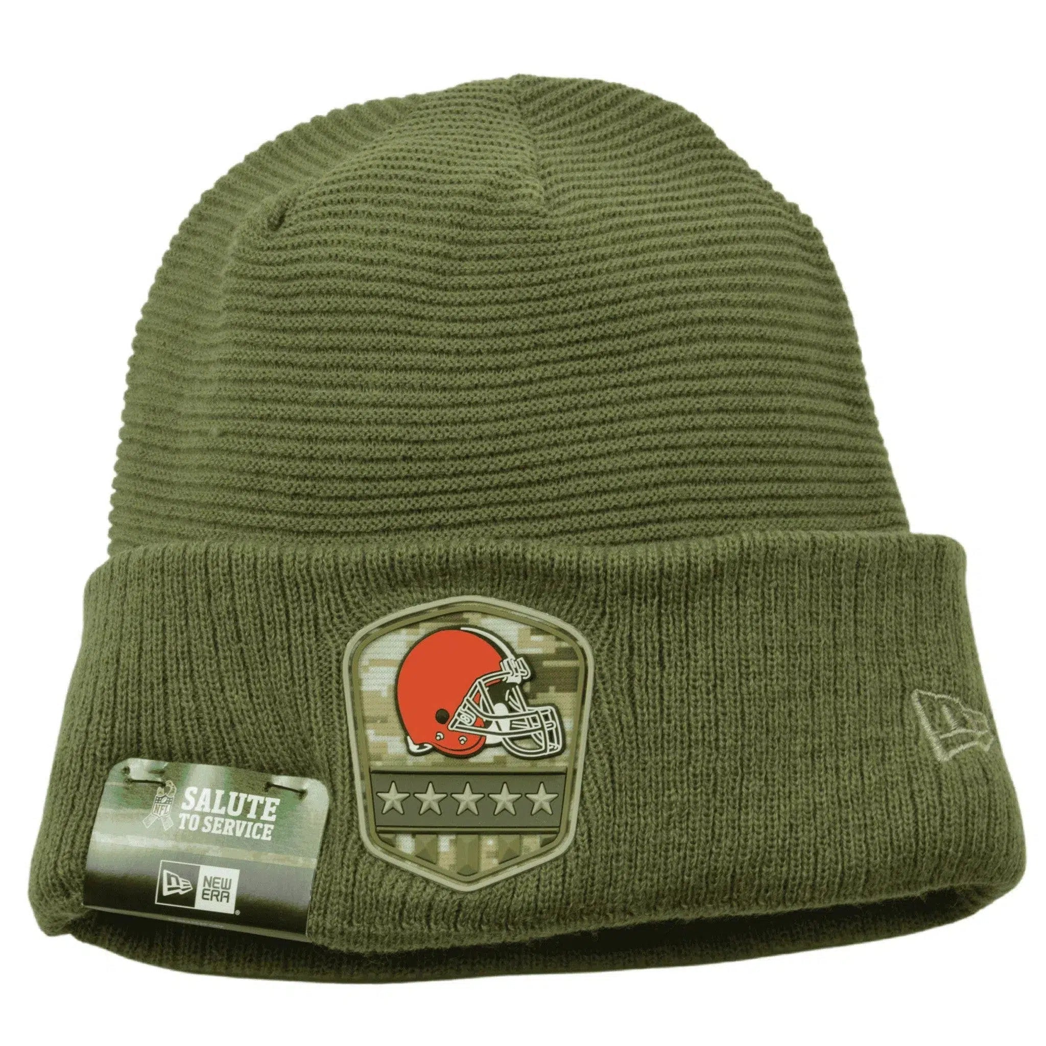 Cleveland Browns Salute to Service NFL Knit Ribbed Cuffed Beanie Winter Hat