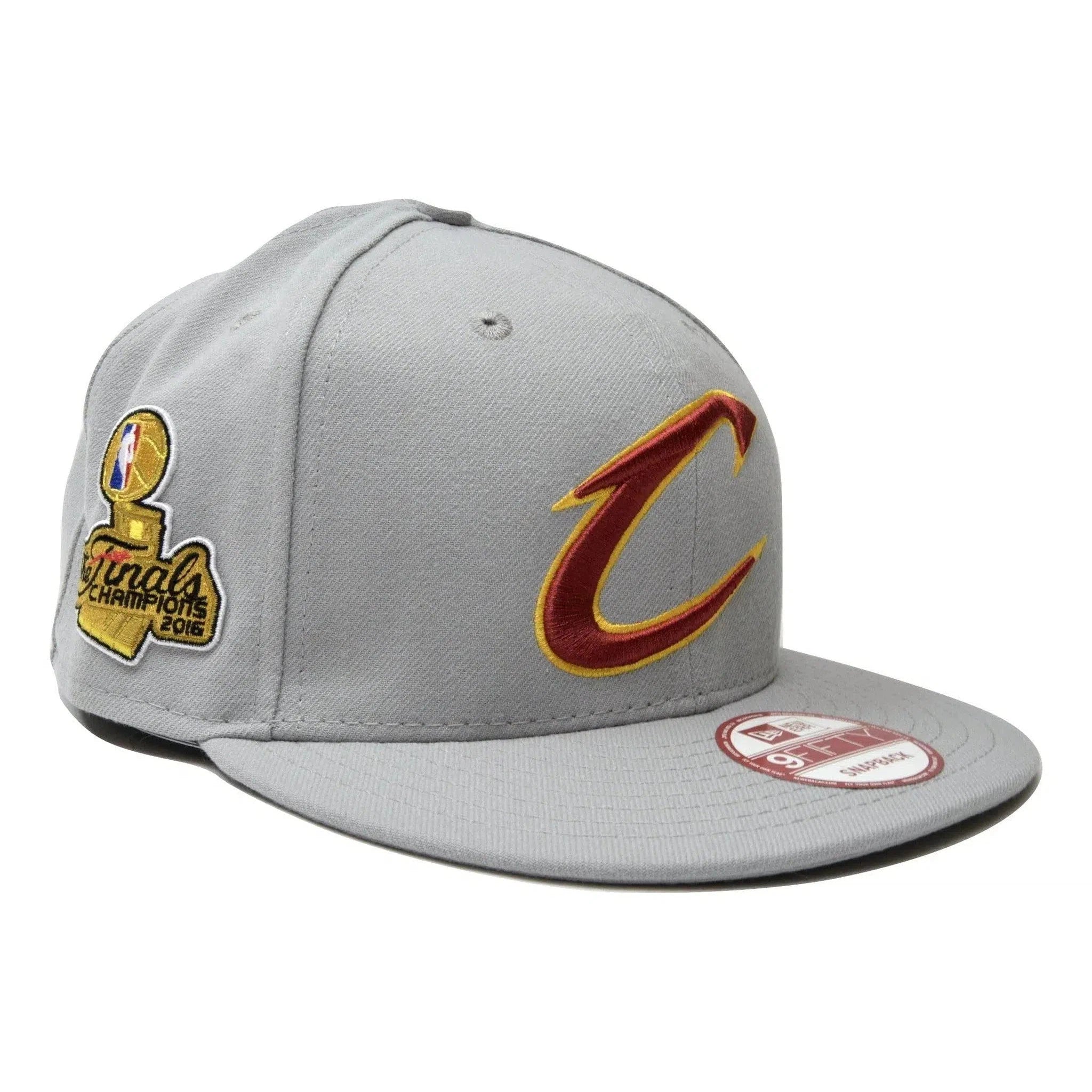 Cleveland Cavaliers New Era 9FIFTY NBA Finals Light Gray Adjustable Snapback Cap