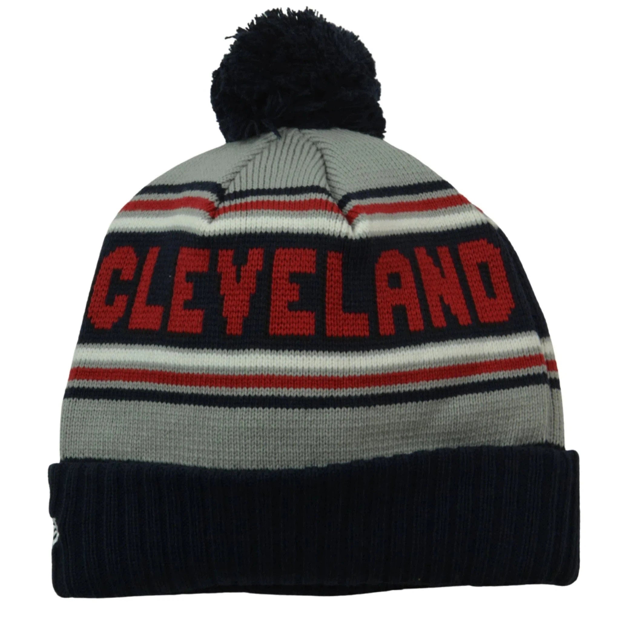 Cleveland Guardians New Era MLB OTC Knit Beanie Pom Pom Winter Hat